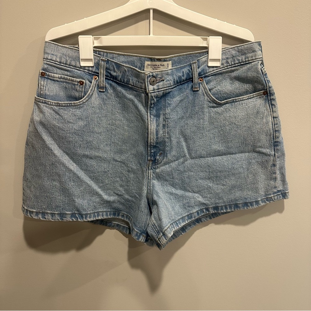 Abercrombie & Fitch Light Blue Jean Shorts